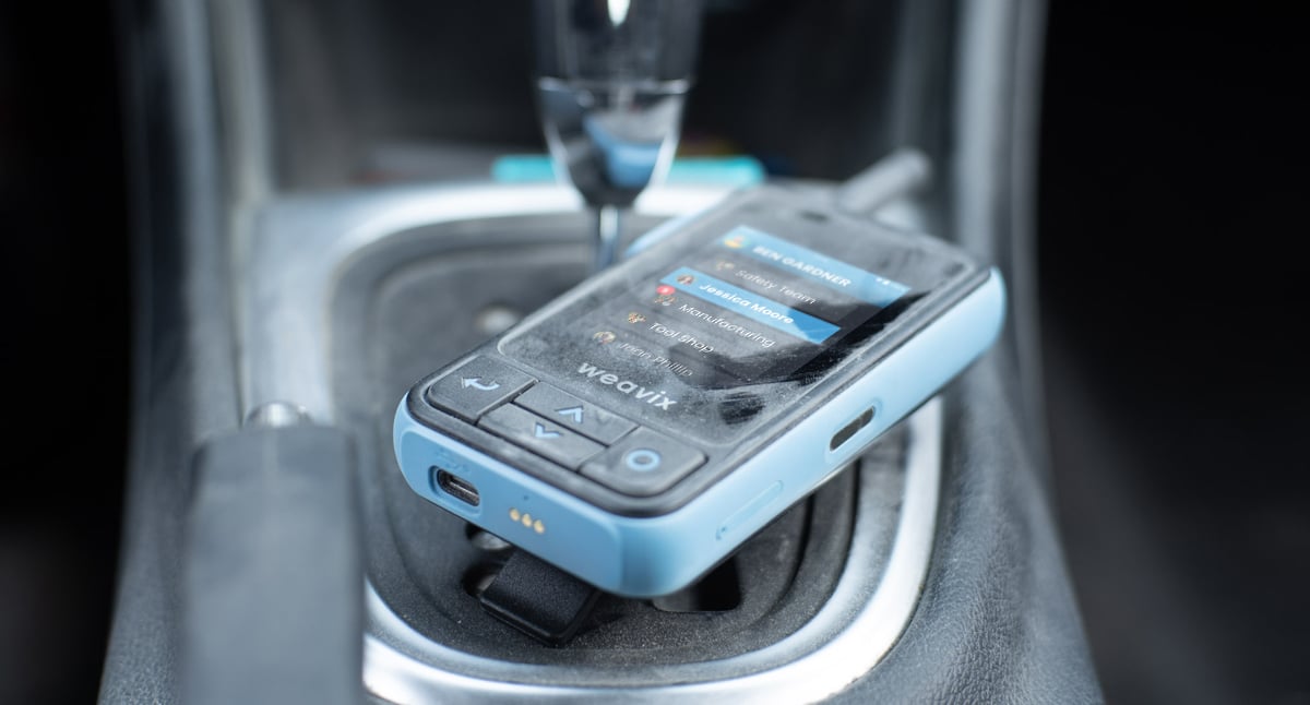 Dusty Walt Smart Radio in a car