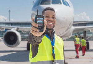 Airport frontline worker