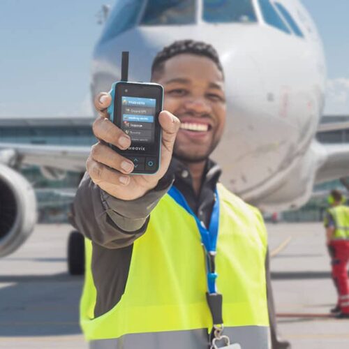 Airport frontline worker