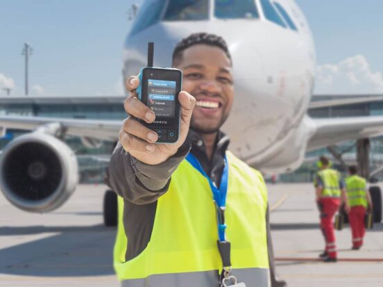 Airport frontline worker