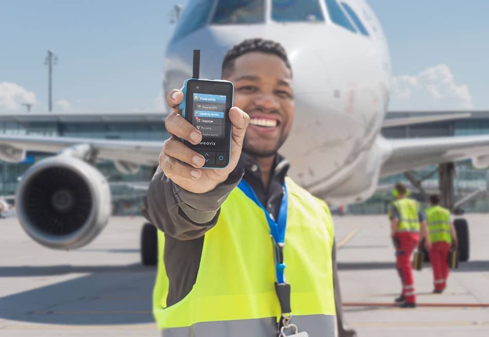 Airport frontline worker