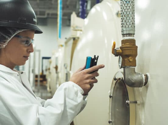 Chemical plant worker