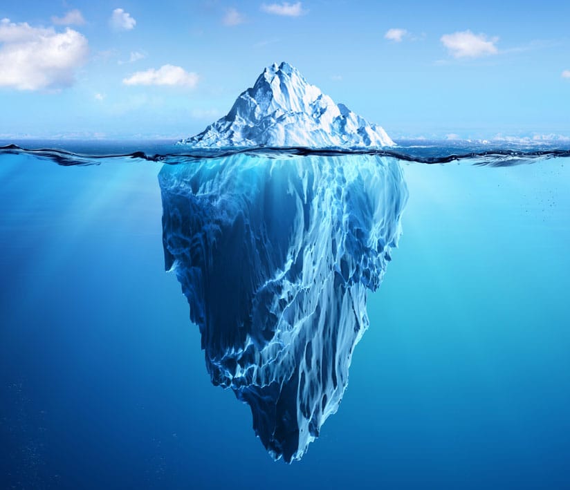 Iceberg floating