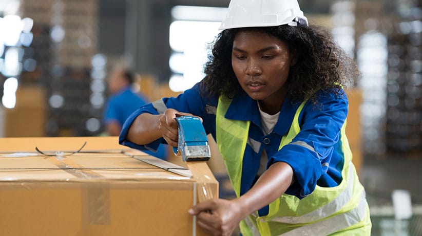 Warehouse frontline worker