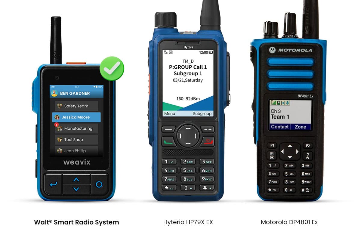 Intrinsically safe radios