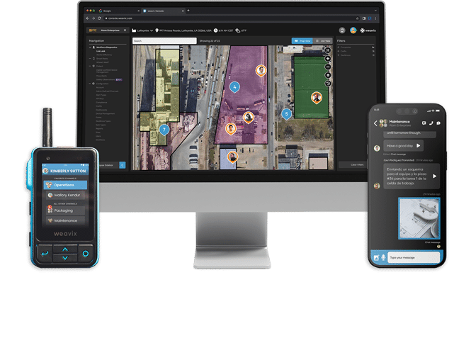 Walt smart two way radio system across mobile device, desktop console, and handheld radio