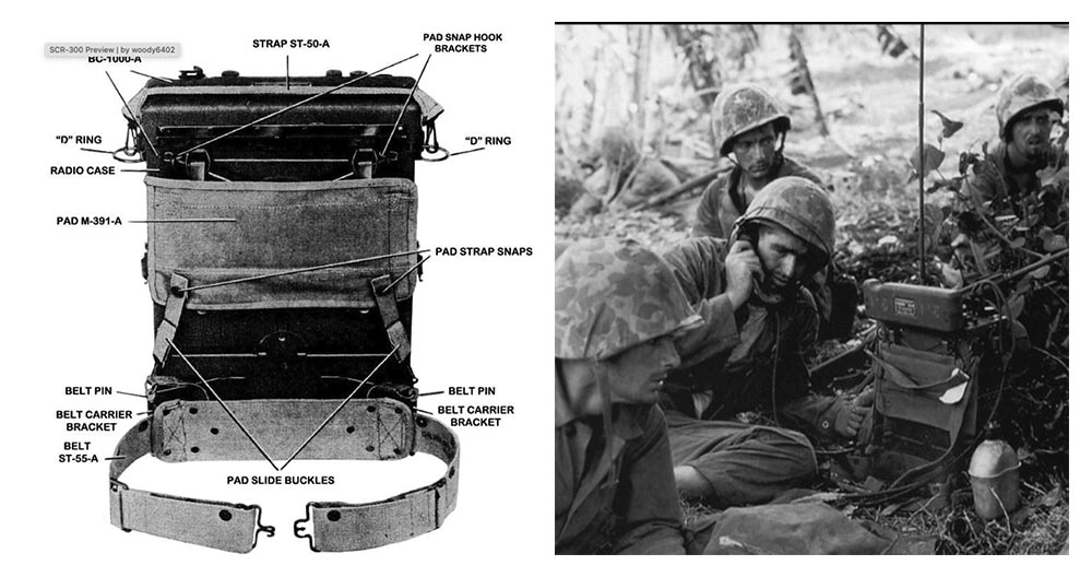 Case and Straps of SCR-300 used during wartime