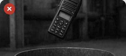 Traditional two-way radio being trashed