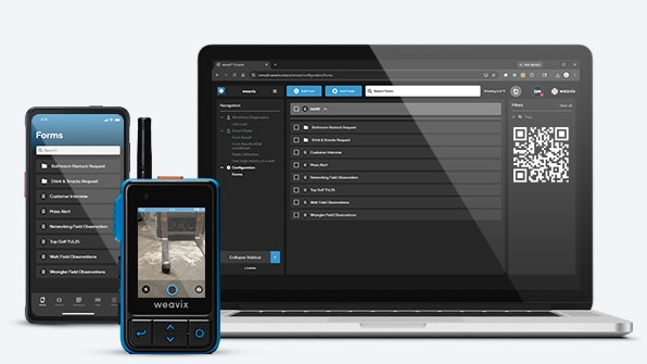 weavix Forms using Walt, mobile, web