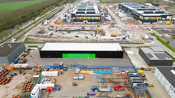 Data center construction site