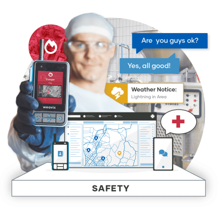 walt smart radio showing safety capabilities
